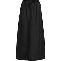 Plus Drawstring Linen Skirt