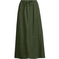 Plus Drawstring Linen Skirt