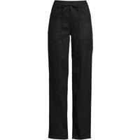 Relaxed Straight Leg Linen Trousers