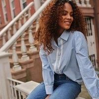 Petite Crochet Detail Shirt