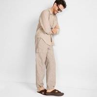 Linen/Cotton Cargo Trousers