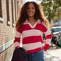 Johnny Collar Rugby Stripe Jumper