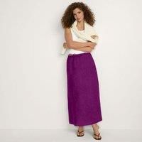 Plus Drawstring Linen Skirt