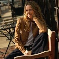 Knit and Quilt Bomber Jacket