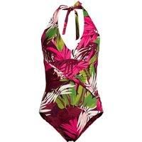 Sculpting Halter Neck High Leg Swimsuit