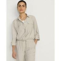Soft Twill Cropped Tie Hem Shirt