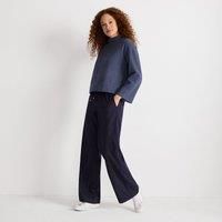 Tie Waist Wide Leg Trousers