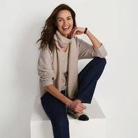V-neck Jumper & Scarf Set