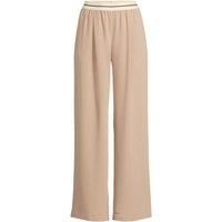 Wide Leg Waist Stripe Woven Trousers