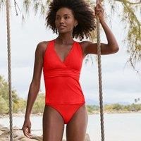 Plus Plunge V-neck Tankini Top
