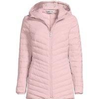 Lands' End Women's Petite Wanderweight Down Ultralight Packable Jacket with Hood in Mauve | Size: 8