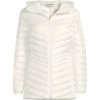 Lands' End Women's Petite Wanderweight Down Ultralight Packable Jacket with Hood in Ivory | Size: 14-16