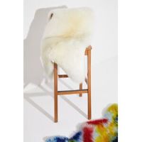 Canora Grey Dwana Sheepskin Rug White Novelty 75cm x 110cm