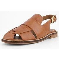 Free People Libby Fisher Flat - Brown