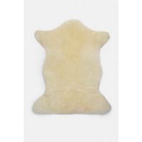 Canora Grey Dwana Sheepskin Rug White Novelty 75cm x 100cm