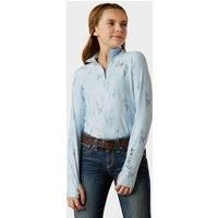 Ariat Lowell 3.0 1/4 Zip Junior Girls Base Layer - Sketch Horse