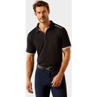 Men's Bandera 1/4 Zip Short Sleeved Polo Shirt Black, Black