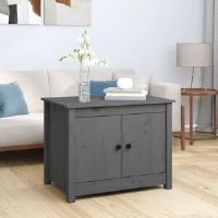 Latitude Run Coffee Table Grey 71X49x55 Cm Solid Wood Pine Grey 55cm H X 71cm W