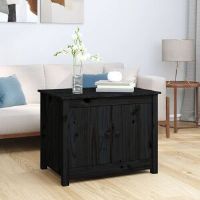 Latitude Run Coffee Table Grey 71X49x55 Cm Solid Wood Pine Black