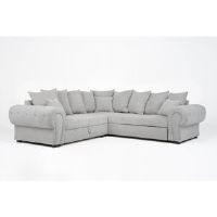 Marlow Home Co. Lissette Corner Sofa Bed Light Grey 98cm H X 254cm W X 254cm D