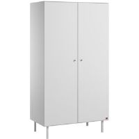 Hashtag Home Karter 2 Door Wardrobe white 188.0 H x 100.0 W x 55.3 D cm