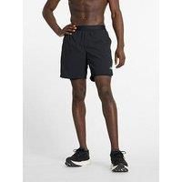 New Balance Mens Training Ac Lined 7Inch Shorts - Black