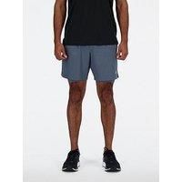 New Balance Mens Training Ac Lined 7Inch Shorts - Grey