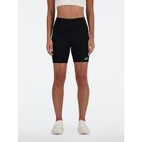 New Balance Womens Running Nb Harmony High Rise 6In Shorts - Black