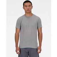 New Balance Men'S Running Sport Essentials Heathertech T-Shirt - Grey