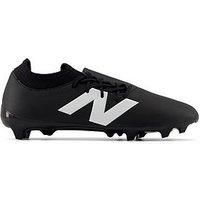 New Balance Unisex-Adult Furon Dispatch Fg V7+ Soccer Shoe, Black/White/True Red, 13 Wide Women/11.5 Men