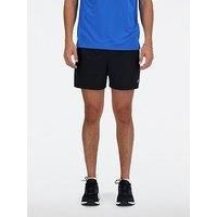 New Balance Men'S Running Sport Essentials 5 Inch Shorts - Black