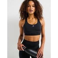 New Balance  NB Essential Train Bra  women's  in Black