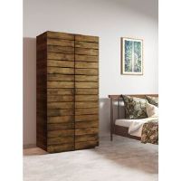 Alpen Home Sublett 2 Door Wardrobe Walnut 187cm H X 90cm W X 48cm D