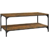 Borough Wharf Baymore Coffee Table 100x50x40 cm Engineered Wood Smoked Oak 40cm H X 100cm W X 50cm D