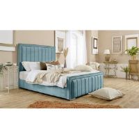 Canora Grey Ajea Upholstered Bed Frame Duck Egg Single (3')