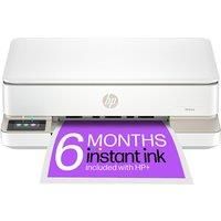 HP Envy 6132e All-in-One Inkjet Wireless Printer with Fax & 6 Months Instant Ink with HP, Silver/Grey