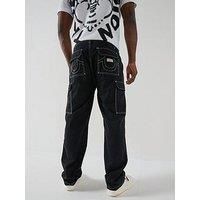 True Religion Brand Jeans Cargo Pants. Jet Black, Style 108335 . Men's Sz 36