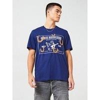 True Religion Puff Horse Shoe T-Shirt - Blue