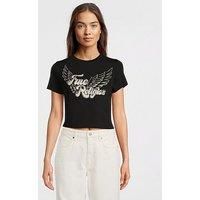 True Religion Crystal Wing Short Sleeve Baby Tee