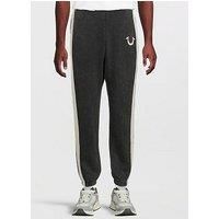 True Religion Mesh Inset Cuffed Joggers - Black