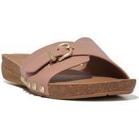 Womens Fitflop Leather Slides Summer Sandals iQushion Buckle Slip Ons UK4-8