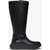 Fitflop Women/'s F-Mode Folded-Knot Flatform Tall Stretch Boots, Black, 7 UK