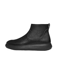 Fitflop Women/'s iQ-COMFF Leather Zip Ankle Boots, Black, 7 UK