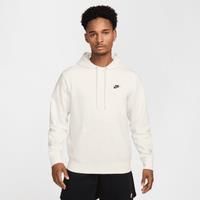 Nike Club Men's French Terry Pullover Hoodie - White - Cotton/Polyester