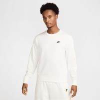 Nike Club Men's French Terry Crew - White - Cotton/Polyester