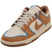 Nike Dunk Low Retro Premium Mens Fashion Trainers in Brown Tan - 8 UK