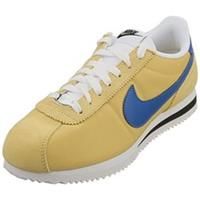 Nike Cortez Womens Fashion Trainers in Gold Blue