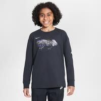 Los Angeles Lakers Essential Older Kids' (Boys') Nike NBA Max90 Long-Sleeve T-Shirt - Black - Cotton