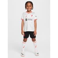 Liverpool F.C. 2024/25 Stadium Third Younger Kids' Nike Football Replica Three-Piece Kit - White - Polyester