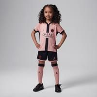 Nike Paris Saint-German 2024/25 Stadium Third Jordan Replica Three-Piece Football Jersey Set (Younger Kids), Rust Pink/Black/Black, FQ2270-686, L